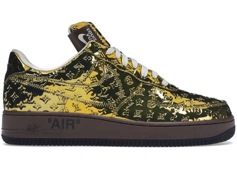 gold air force 1 louis vuitton|general release lv air force 1.